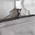 Single All-Clad Premium Silicone Oven Mitt in titanium gray, showing textured silicone grip and flexible design.