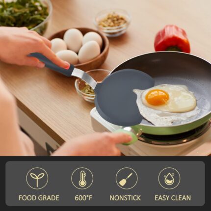 A set of three black and grey Beijiyi silicone spatulas with stainless steel cores and comfortable handles.